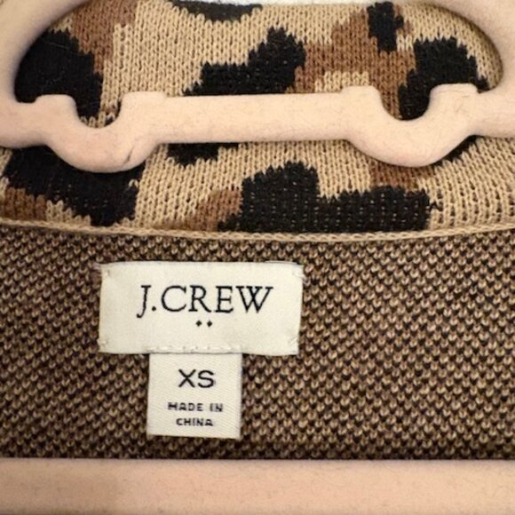 J. Crew Open Front Sophie Leopard Print Blazer, Sz XS - Picture 3 of 6